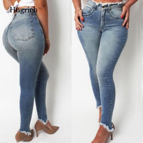2021 Summer Sexy Jeans Women Skinny Light Color Washed Street Hipster Blue High Waist Pocket Female Casual Long Pencil Jeans