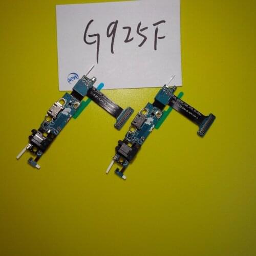 5Pcs/Lot G925f USB Dock Connector Phone Parts For Galaxy S6 Edge G925f Charger Port Flex Cable + tracking