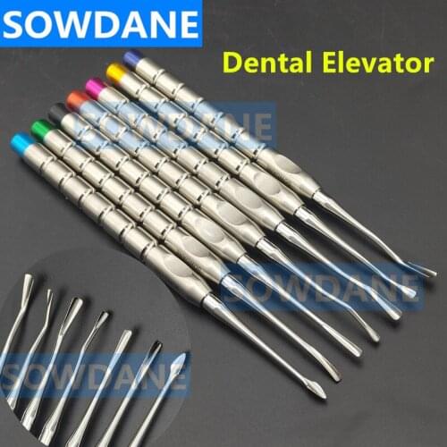 7pcs High Quality Dental Implant Tooth Elevator Knife Extraction Stainless Steel Dentist Instruments Tool Dental Surgical Tool