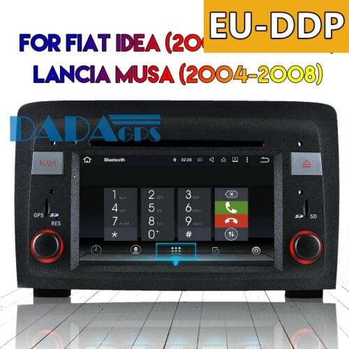 Android 8.0 7.1 Car Radio DVD Player GPS Car Stereo Headunit for FIAT Idea 2003-2007 for Lancia Musa 2004-2008 Multimedia Audio