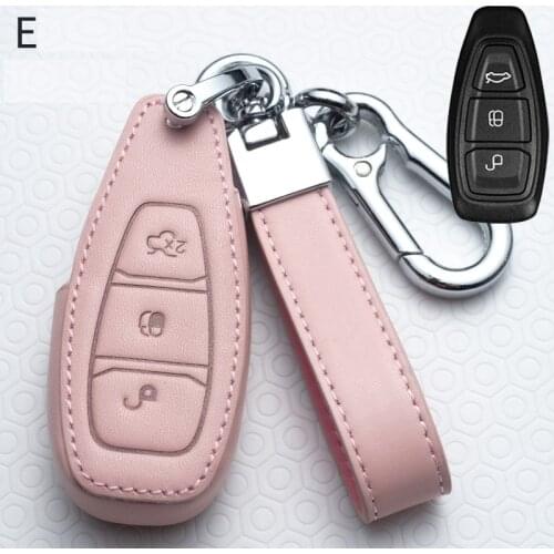 Car Key Case Cover For Ford Fiesta Focus Mondeo Ecosport Kuga Fob Remote Key Case Protector Accessories Holder Shell Keychain