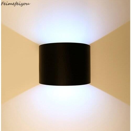 Feimefeiyou circular luminaria lampada led IP67 indoor outdoor led wall lamp adjustable surface mounted cube garden porch light