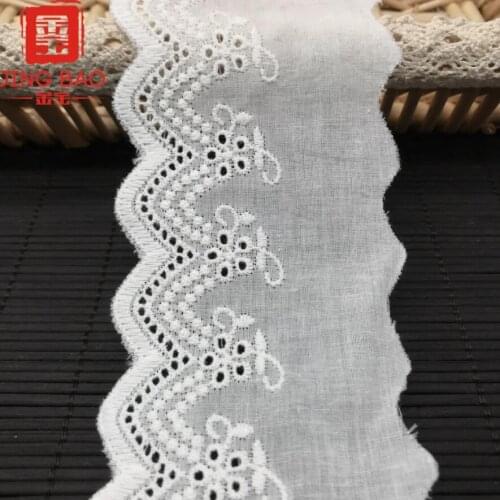 1yard Garment Accessories DIY Cotton Embroidery Lace Cotton Line Code Water Soluble Lace