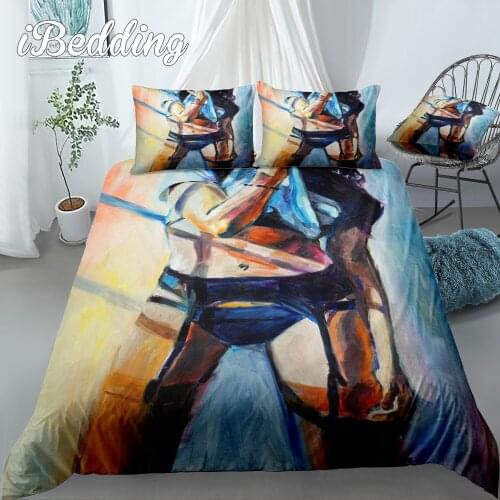 Ink Painting Anime Adult Duvet Cover Set 3D PrintedComforter 4pcs Bedding Sets King Size Single Full Double Bed Linen Flat Sheet