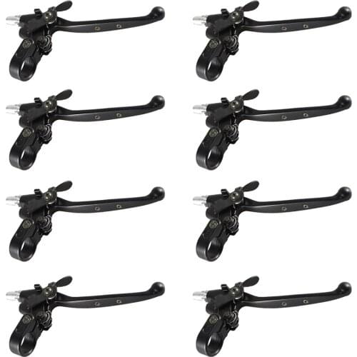 Pouvoir 8x Alloy Left Clutch Lever W/ Lock Fits For 49cc 60cc 66cc 80cc Motorize Bicycle