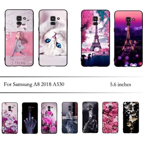 Soft TPU Silicone Coque Case for Samsung Galaxy A8 2018 A530F Case Cover Bumper Case for Samsung A8 2018 A530 Cover Fundas bags