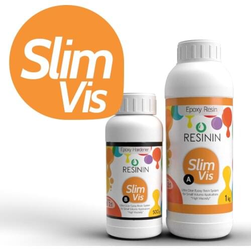 Epoxy Resin Hardener Resinin Slim Vis High Viscosity Non-Yellowing Ultra Clear Kit Jewelry Making DIY Crystal Transparent Glue