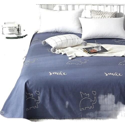 Sheets single cotton student dormitory single by single double 100 cotton thickened bedroom 1.5/1.2 meters home