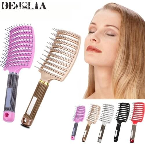 Women Comb Hairdressing Styling Tools Hair Brush Scalp Massage Comb Hairbrush Wet Curly Detangle Hair Brush Hairdressing Tools