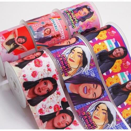 DIY Handmade Materials Printed Grosgrain Ribbon 50 Yard Per Size 52601