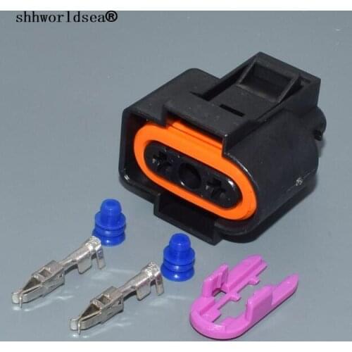 Worldgolden 3.5mm 2 Pin/Way Washer Fluid Sensor Plug Auto Connector For 1J0 973 202