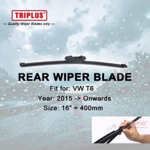 Rear Wiper Blade for VW T6 Multivan California Caravelle Transporter (2015-Onwards) 1pc 16" 400mm,Rear Windscreen Wipers Back