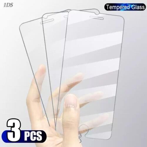 1-3PCS Screen Protector Glass On For iPhone 11 12 Pro Max Mini Tempered Glass For iPhone Xs Max X XR 7 8 Plus SE Film Full Cover