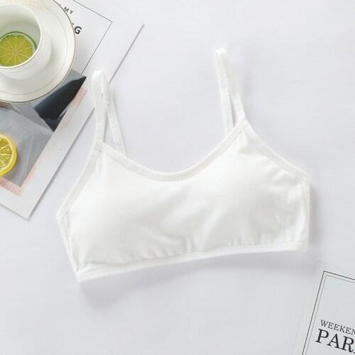 3pcs Teen Girls Underwear Soft Padded Cotton Bra Young Girls for Yoga Sports Bra 8-18Y training bra