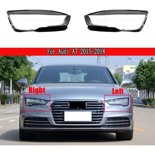 Car Headlight Shell Lamp Shade Transparent Glass Headlamp Lens For Audi A7 2015-2018 Headlamp Cover Car Replacement Auto Shell
