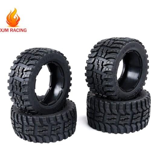 All Terrain Front Rear Wheel Tyre Skin Set Gen .2 for 1/5 HPI ROFUN BAHA KM ROVAN BAJA 5B Rc Car Racing Toys Parts