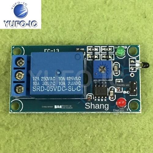 Free Ship 1PCS 5V Thermal Electronic Resistance Sensor Module Relay Module 2-in-1 Temperature Sensor Module