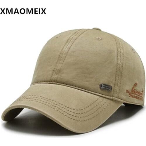 XMAOMEIX Snapback Cap Mens Cotton Baseball Cap Letter Embroidery Casual Sports Caps Adjustable Size Male Bone Dad Hat Black Cap
