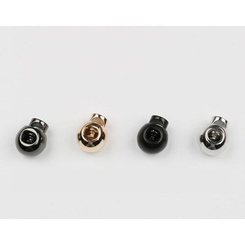 14mm Single Hole Round Sphere Press Snap Lock Cord Stopper Rope Ends Lid Drawstring Toggles Clip Clothes Shoelace Accessories