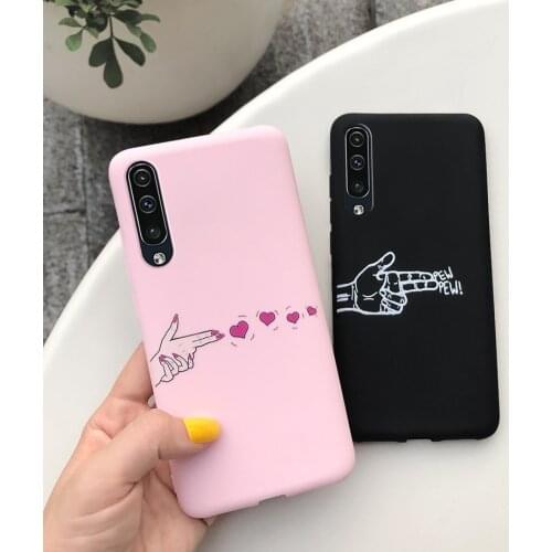 For Samsung Galaxy A50 Case Cover Coque Candy Painted Soft TPU Silicone Case For Samsung Galaxy A50 A 50 Case Samsung A50 Bumper