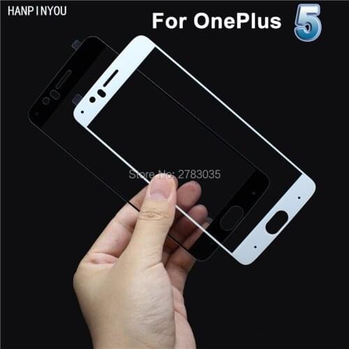For OnePlus 5 1+ 5 5.5" New 9H Hardness 2.5D Ultra-thin Full Cover Toughened Tempered Glass Film Screen Protector Guard