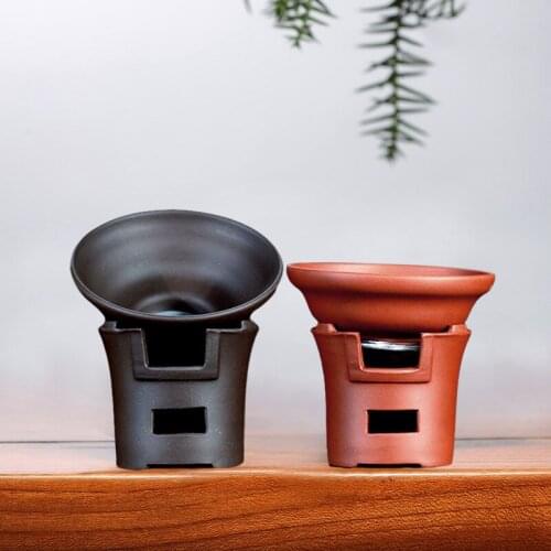 Two 】 practical purple sand tea sets tea funnel undressed ore purple sand funnel filtration net tea accessories