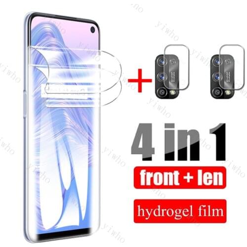 Hydrogel Protective Film on Realme7 5g Screen Protectors for Oppo Realme 7 5g Realmi Real Me RMX2111 6.5inch Camera Glass