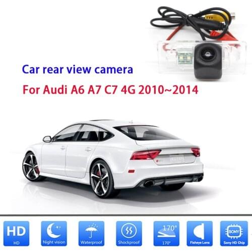 For Audi A6 A7 C7 4G 2010~2014 Car rear view camera and HD CCD night vision waterproof and shockproof reversing camera
