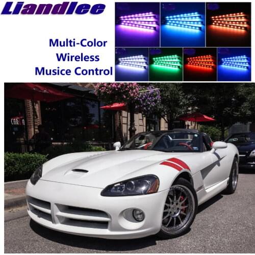 LiandLee Car Glow Interior Floor Decorative Seats Accent Ambient Neon light For Dodge Viper Phase RT / SRT / SR / GTS