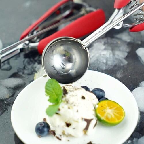 1pc 3cm/4cm/5cm Stainless Steel Cookie Scoop Ice Cream Scoop Multi Function Ice Cream Spoon Cooking Utensils For Home Kitchen