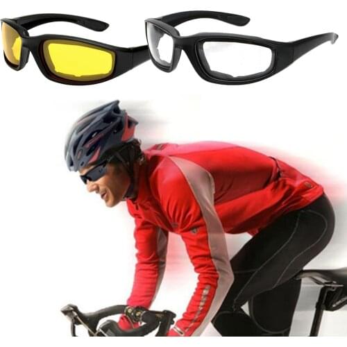 4x Motorcycle Glasses Fits Over Glasses Unbreakable Unbreakable UV400 Unisex Glasses