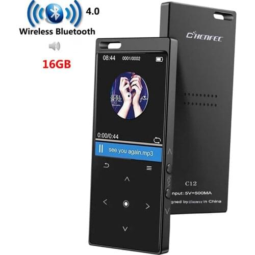 New Bluetooth4.0 MP3 Player With Speaker Metal Body 1.8in Screen Lossless Sound Mp3 Music Player With FM Radio, Recorder, E-book