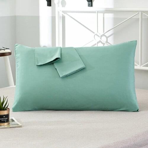100% Cotton Pillowcase Solid Color Pillow Cover 66*66cm 50*75cm Multicolor optional Sleeping Bedding Pillow Case Free shipping