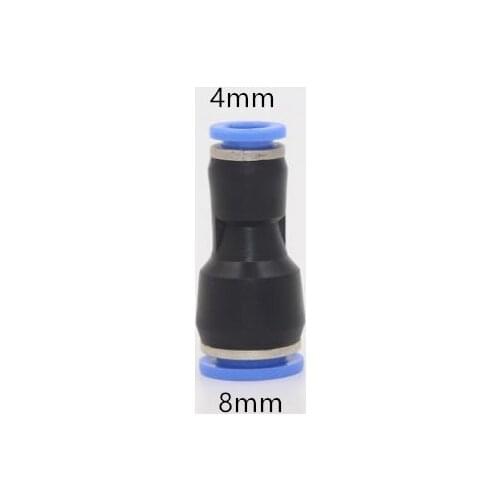 New Straight Pneumatic 4mm to 8mm One touch air plastic pipe fittings union connector push in quick press joint PG8-4