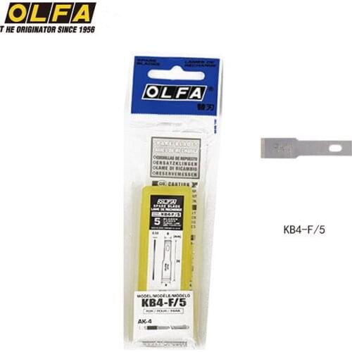 OLFA engraving trimming model flat mouth blade engraved rubber stamp AK-4 replacement blade 5-pack KB4-F/5