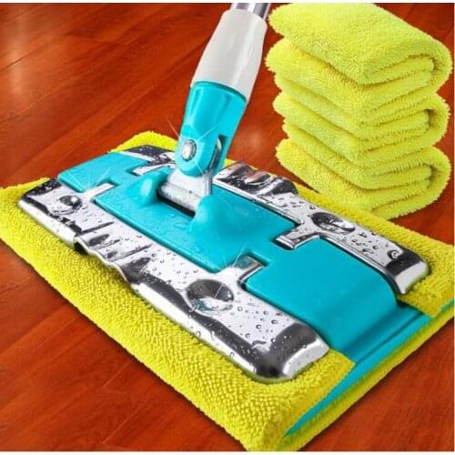 120603/Lazy Hand wash-Free Flat Mop Home Flat Mud / Clamped Wooden Floor Mop / Swing Dump Punch Flat Plate Mop