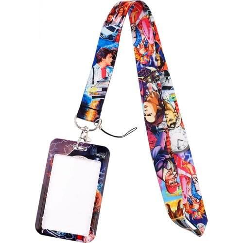 DZ2314 Back To The Future Lanyard for Key Neck Strap lanyards id badge holder Key Chain Key Holder Hang Rope Key Accessories
