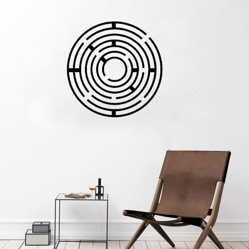 Ancient Maze Wall Sticker Simple Cute Funny In Style Wall Decals Home Decor Accessories For Living Room Vinyl dw6754