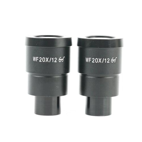 2PCS Agnicy WF20X Stereo Microscope Wide-angle Eyepiece Large Field of View High Eye Point 20x 12mm