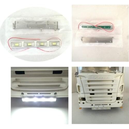 Tamiya Tractor Trailer Part Front Led Spot Light For 1:14 Rc Truck SCANIA R620 56323 R470 Spotlight