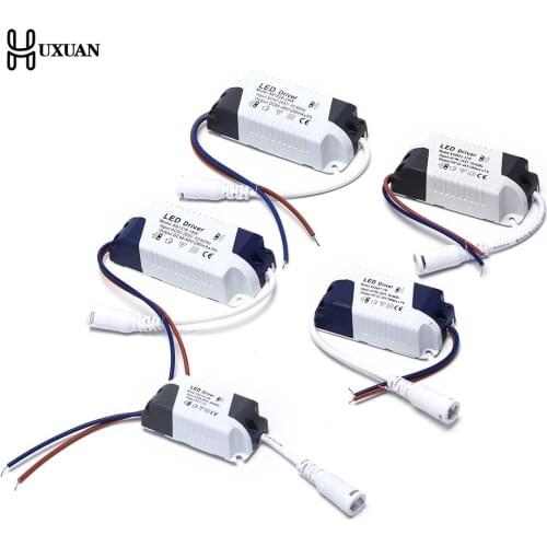 1pcs LED Light Transformer Power Supply Adapter For Led Lamp/bulb 1-3W 4-7W 8-12W 13-18W 18-24W Safe Plastic Shell LED Driver