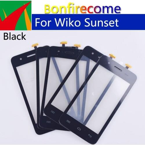 10Pcs\lot 4.0" Touchscreen For Wiko Sunset Touch Screen Panel Sensor Digitizer Glass NO LCD Replacement Parts