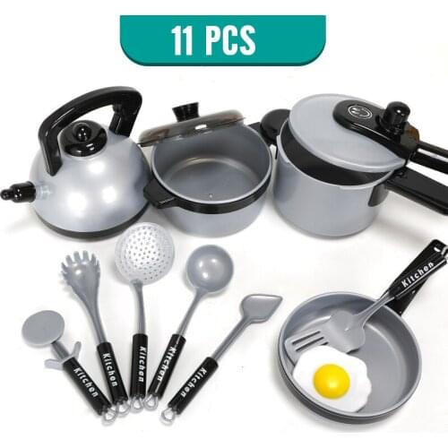 11-50 PCS Kids Simulation Kitchenware Toys Set Girls Gift Pretend Play Mini Cookware Pot Pan Utensils Cook Toys For Children