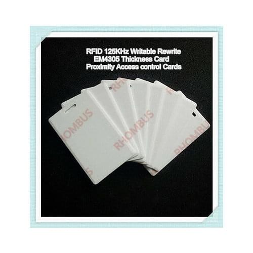 125KHz RFID Programmable Rewrite EM4305 Proximity Access control Thickness Card