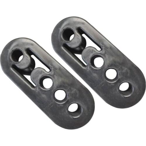 Automotive Universal Muffler Lifting Lugs High-strength Four-hole Adjustable and Elongated Exhaust Hanger Pipe Hook 2Pcs