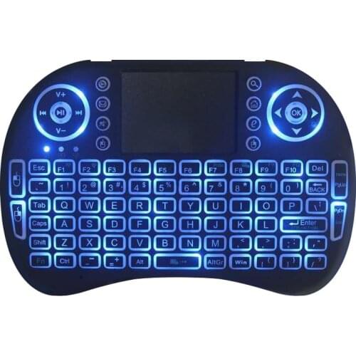 I8 Wireless Mini Flying Mouse Keyboard Touch Lithium Electric Digital Keyboard Three-color Backlight Colorful Marquille k-star