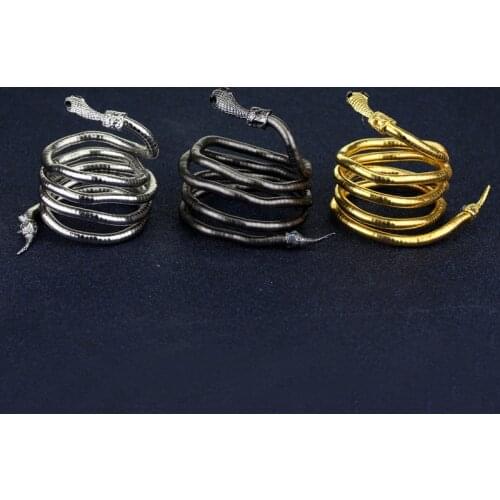 The Mortal Instruments City of Bones Isabelle Serpent Snake Bracelet Curved Chunky Stretch Cuff Bangle Retro Snake Bangle 5CV6