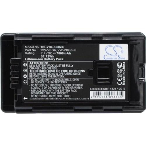Cameron sino 7800mah battery for PANASONIC AG-AC130 AG-AC130A AG-AC130AEJ AG-AC130AP AG-AC160 AG-AC160A AG-AC160AEJ AG-AC160AP