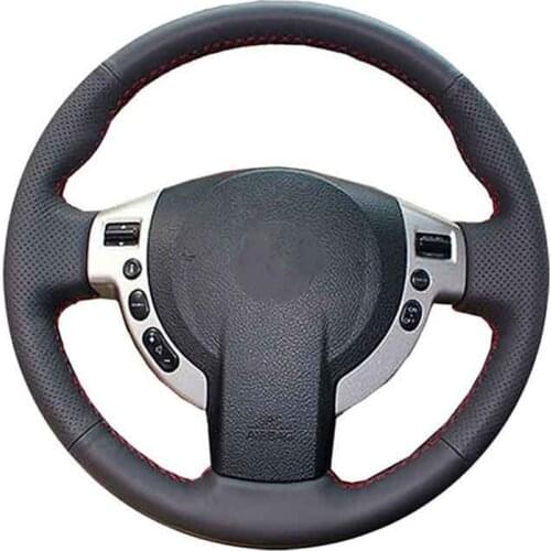 Car Steering Wheel Cover For Nissan QASHQAI X-Trail Nissan NV200 Rogue Customize Steering Wrap Microfiber Leather Hand Sewing