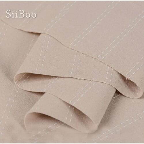 Italy style spring autumn khaki striped fabric for suit trench coat pants classic fabrc telas tecidos stoffen tissu SP5503